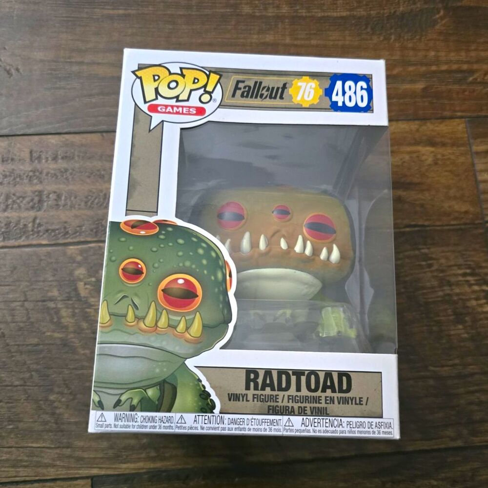 Funko Pop! Games Pop! Vinyl: Fallout 76 - Radtoad Video Games (Boxed) #486